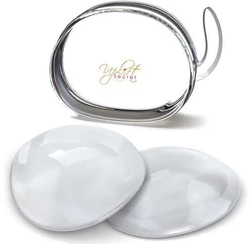 Uplift Secret Inserts de Soutien-Gorge en Silicone, Coussinets de Poitrine en Gel Transparent, Rembourrage de Soutien-Gorge, Claire, Medium