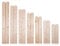 AZZAP Zaunlatten 70cm 15 Stück Holzzaun Holz Zaun Brett Zaunbrett Gartenzaun