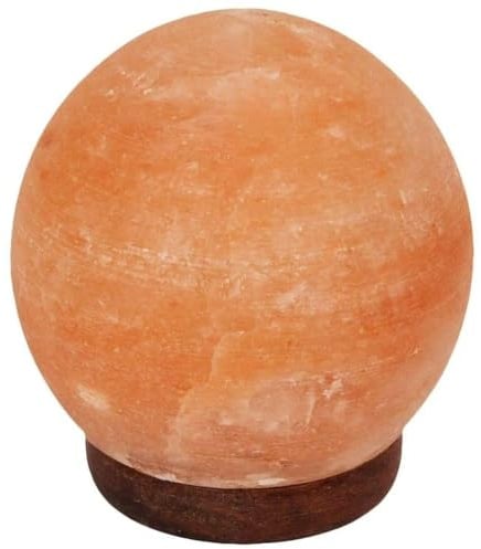 Himalayan Rock Salt Sphere Table Lamp