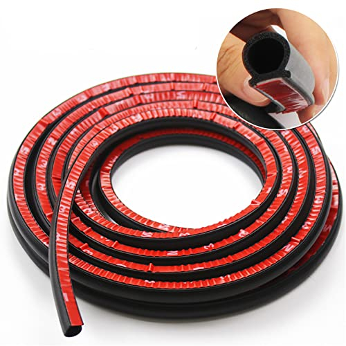 5M Auto Tür Gummidichtung Gummiprofil D-förmig Türdichtung Autotür Kantenschutz Autotürdichtung 10x10mm