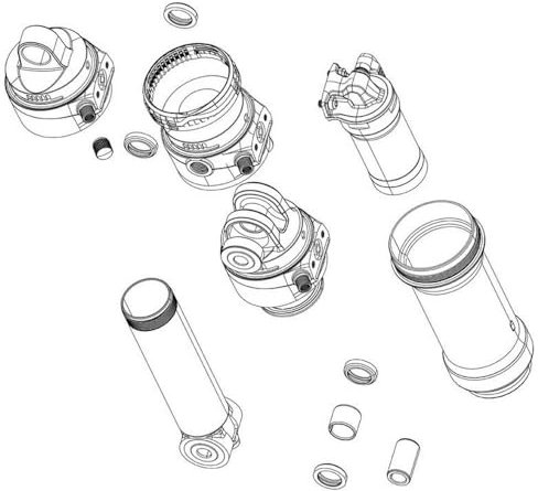 SRAM Unisex – Erwachsene Rockshox Volume Reducer, Mehrfarbig, One Size
