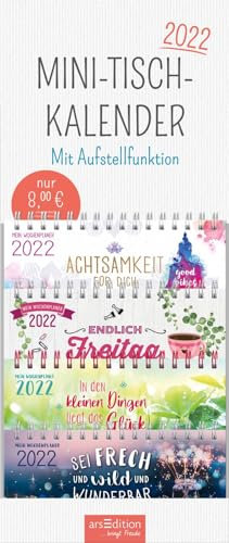 Display Mini-Tischkalender 2022. Mit 4 x 6 Ex.