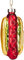 BRUBAKER Hot Dog - Handbemalte Weihnachtskugel aus Glas - Mundgeblasener Christbaumschmuck Figuren lustig Deko Anhänger Baumkugel - 10 cm