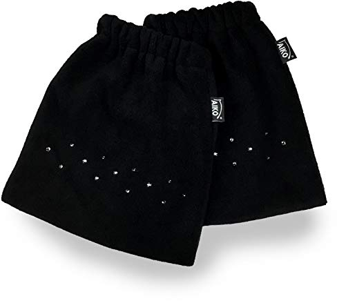 AIKO Steigbügelschoner - Sparkle Limited Edition - Fleece 1 Paar (schwarz)