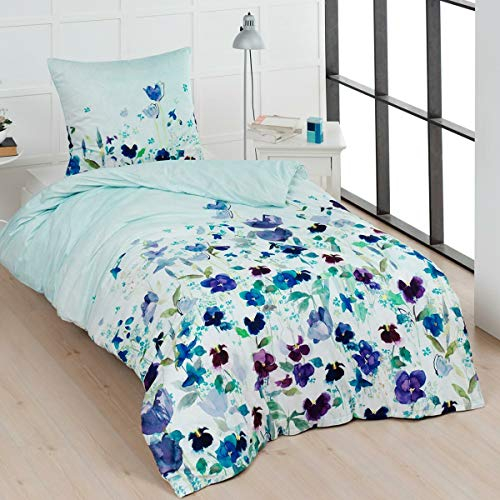 Traumschlaf Mako-Satin Bettwäsche Melany 1 Bettbezug 135 x 200 cm + 1 Kissenbezug 80 x 80 cm