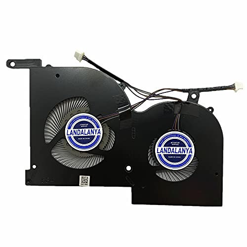 Landalanya Replacement New GPU Cooling Fan for MSI gs66 Stealth 10sd 10sgs 10sf 10se ms-16v1 ms-16v2 WS66 P66 Series 16V1-G-CCW 16V1-G-CW BS5005HS-U4Q BS5005HS-U3J DC5V 0.5A Fan