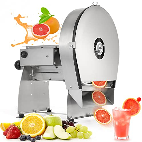 WICHEMI Electric Vegetable Slicer Commercial Fruit Slicing Machine Potato Slicer Electric Cabbage Shredder Machine 2 IN 1 Manual Electric Vegetable Cutter Stainless Steel Food Slicer
