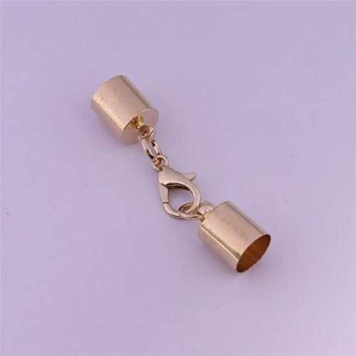 TOUUO 10pcs Leather Cords Bracelet Lobster Clasps Hooks Connectors Leather Rope Clasp For Bracelet Necklace make DIY Jewelry Making