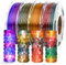 AMOLEN 3D Drucker Filament Paket, PLA Filament 1,75 mm, Transparent, Mehrfarbig, mit Lichtdurchlässigkeitsfunktion, Blau-Violett, Gelb-Grün-Violett, Blau-Braun, Orange-Grau, 200 g x 4 Spulen