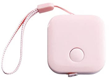 Metro a nastro morbido per il corpo, nastro di misurazione a pulsante, 150 cm retrattile per cucire su tela righello (rosa)