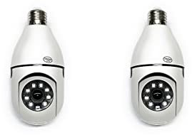 LEOFLA 2 X Caméras De Vidéo Surveillance avec Vision Nocturne Smart WiFi HD 360°