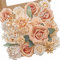 Serwalin Künstliche Blumen Combo Box Set Seide Blumen Fake Rose für DIY Hochzeit Blumensträuße Tafelaufsätze Babyparty Party Home Dekorationen, Nude Farbe