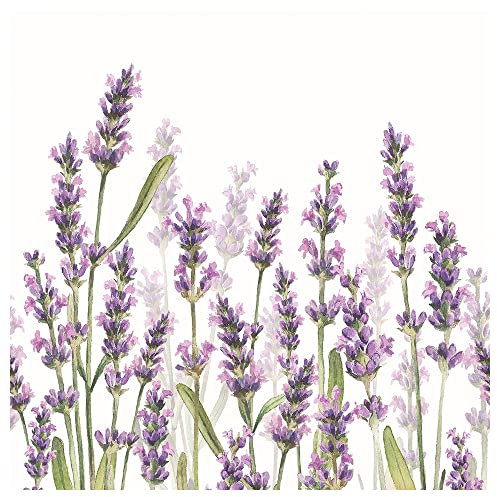 Napkins Lavender Field 20 Pack 3 Ply Paper Ambiente Party Tableware Serviettes 16.5cm x 16.5cm
