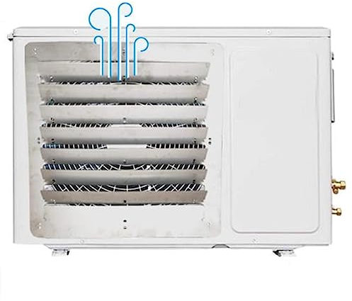 Oversold88 Cubierta de Aire Acondicionado para Unidad Exterior de CA, Cubierta de Rejilla con Rejilla de Salida de Aire Deflector de Aire Acondicionado, Cambie la dirección del Viento