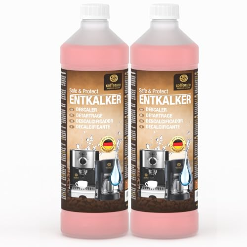 Coffeeano 750ml Entkalker + 750ml Milchsystemreiniger für Kaffeevollautomaten und Kaffeemaschinen. Für alle Geräte und Marken.