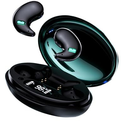 Xmenha Écouteurs Bluetooth de Sommeil pour Les dormeurs latéraux Casque sans Fil Intra-Auriculaires Bluetooth 5.3 à Réduction de Bruit HiFi Stéreo avec Microphone