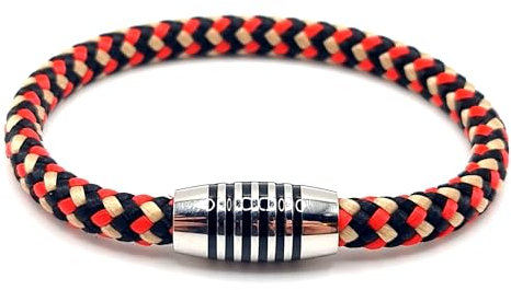 Generisch JoJewelry Armband mit emailliertem Edelstahlmagnetverschluss (Milk snake, 22.00)