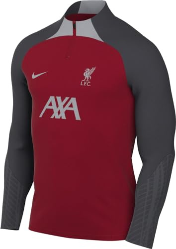 NIKE Herren Top LFC Mnk Df Strk Drill Top K, Gym Red/Anthracite/Wolf Grey, FD7090-688, XL