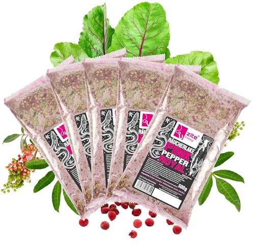 Zite Fishing Räucherlake Set 5x500g - Räucherlauge für Fische - Natürliche & Exotische Gewürzmischungen - Räuchern von Forelle, Aal & mehr (PinkPepper Royal)