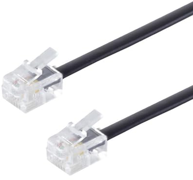 PADCR Telefonkabel RJ11 Modularkabel 6P4C Westernkabel RJ11 auf RJ11 Stecker (20m)