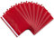 itenga 10er Pack Schnellhefter A4 Plastik stabil PP Kunststoff Sicht Hefter Mappe genarbt (rot)