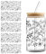 ISAKEN 5 Blätter Becher Transfer Aufkleber Blumen UV DTF Tasse Wickeln Übertragungs Aufklebern Wasserfeste Rub on Cup Wrap Transfers Sticker für Kaffeetasse Glas Flaschen Laptop Dekor