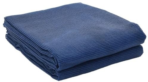 vidaXL Camping Floor Mat-UV-Resistant Polyester PVC Foam 4x2m Blue-Outdoors/Indoors Ground Sheet for Caravans, Tents, Awnings