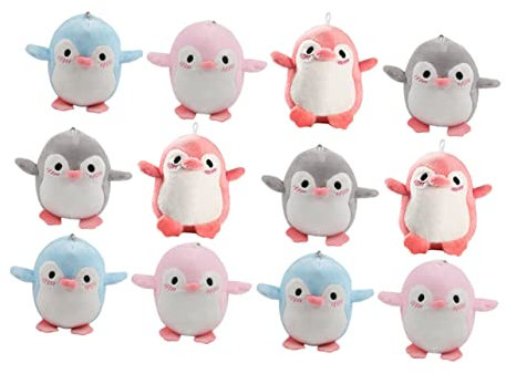 Alasum 12stücke Plüsch Pinguin Schlüsselanhänger Süße Für Taschen Handys Und Schlüssel Kuscheltier Deko Für
