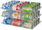 ACSTORi Automatic Rolling and Adjustable Height And Width Canned Goods Organiser for Cupboard,CLear 3 Tier Soup Can Organiser Holds Up to 36 Cans for Kitchen Cabinet or Refrigerator