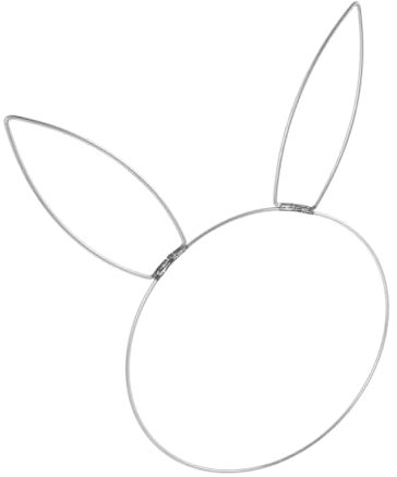 HAWILLOSCH Metall Kreis Ornament Ostern Bunny Decor Floral Kranz Rahmen Für Decor