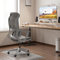 FLEXISPOT Bürostuhl Ergonomisch Schreibtischstuhl Computerstuhl Höhenverstellbarer Sitz Kopfstütze Armlehne Lendenwirbelstütze Lenkrollen Arbeitsstuhl Drehstuhl OC16 (grau)