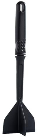 Meat Chopper For Ground Beef 6 Ground Meat | Non Stick Meat Spatula | Heat Easy Grip Chopper | Spatula Mix Masher Kitchen Tool For Home Hamburger,Manual Four Meat Grinder QHa703 (Black, 29.5X8.1cm)