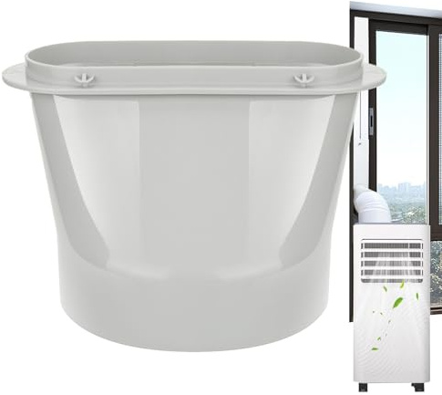 Klimaanlage Abluftschlauch Adapter Fenster | 150mm Flacher Schlauchanschlussadapter | Verbindungsstück KlimageräteSchlauch Anschluss für Klimaanlage Dunstabzugshaube