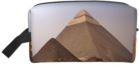YHBLYKXP Pyramids of Egypt Print Große Kapazität Reise Pflege Aufbewahrungstasche Tragbare Make-up Tasche Tägliche Aufbewahrungstasche