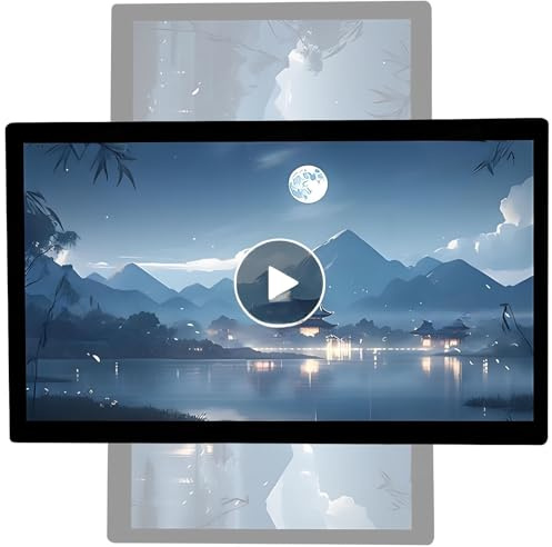 SHENGSHIYU Pantalla Publicitaria LED,Exhibición Nuevos Contenidos,Publicación Remota/USB,Horizontal/Vertical,Cartelera de Pared con Lista de Precios para Reproducir Videos/Imágenes 23.6