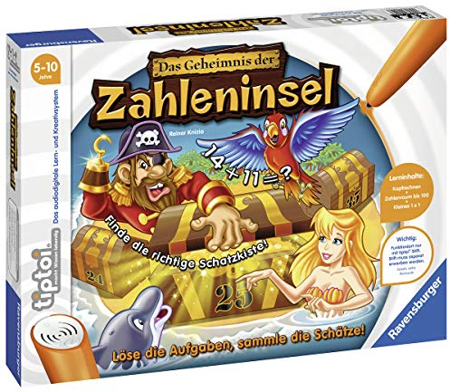 Ravensburger tiptoi 00512 Das Geheimnis der Zahleninsel - Lernspiel ab 5 Jahren für 1-4 Spieler