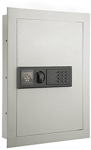 Paragon Safes Wandtresor – Safe für Zuhause oder Büro mit LED-Tastatur und 2 manuellen Übersteuerungstasten – schützt Bargeld, Schmuck, Pässe und mehr von Paragon Safes (cremefarben)