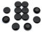 Medium Black Planning Office Magnets for Fridge, Whiteboard, Noticeboard, Filing Cabinet - Pack of 12