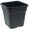 PASQUINI BINI Pot carré Noir 30 litres - 36.5 x 36.5 x 37cm