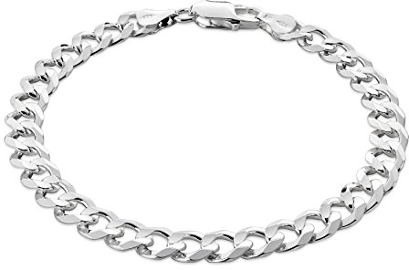 Herren Armband Aus Massivem 925 Silber Mit Karabiner Für Langlebigkeit