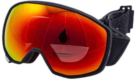 Atomic Unisex All Mountain-Skibrille Count Stereo, für starkes Licht, Medium Fit, Sphärische Doppelscheibe, Kompatibel mit Brille, schwarz/rot, AN5105634