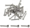MroMax M2,5 x 20 mm Maschinenschrauben, Kreuzschlitzschraube, 304 Edelstahl, Silbergrau, 30 Stück