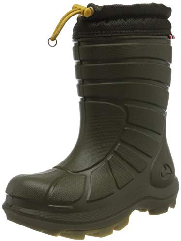 Viking Unisex Kinder Extreme Warm Schneestiefel, Huntinggreen Khaki, 39 EU