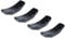 Support de Baguettes Ensemble de 4 Porte-Baguettes en céramique Support de Repos cuillère Fourchette Porte-Couteau Ensemble(Noir 4PCS)