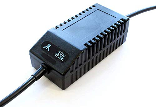 Atari XL/XE PSU OLED Digital Black EU - Ersatz-Netzteil Atari XL/XE, EU-Stecker