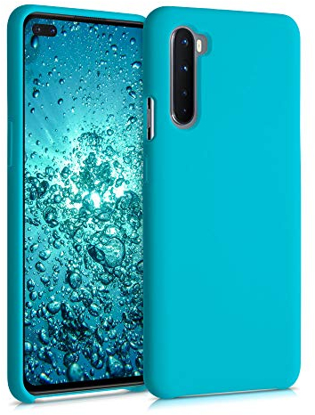 kwmobile Hülle kompatibel mit OnePlus Nord Hülle - Silikon Handy Case - Handyhülle weiche Oberfläche - kabelloses Laden - Cool Glacier
