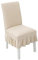 Waiter Tree Stuhlhussen 4 Stück, Elastische Klassische Beschützer Stuhlhussen, Stretch Stuhlhusse, Stuhlbezüge, für Haus Esszimmer Hochzeit Bouquet, Hotel, Restaurant Dekor Beige
