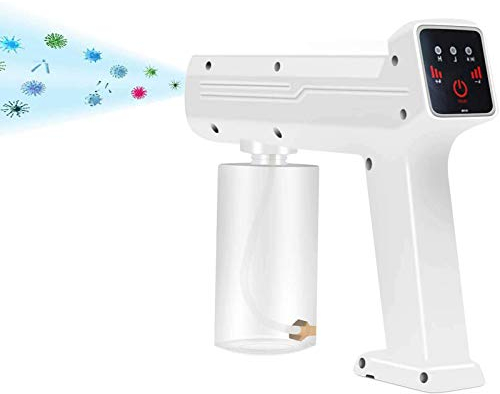 WPHH Atomizador De Pistola De Vapor Nano Recargable, Máquina Nebulizadora De Niebla Táctil Inalámbrica De 300 Ml, Máquina Pulverizadora ULV Portátil para Automóvil, Escuela, Hogar, Hotel, Viajes