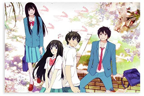 Anime Kimi Ni Todoke From Me to You 9 Leinwand-Poster, Schlafzimmer, Dekoration, Sport, Landschaft, Büro, Raumdekoration, Geschenk, 60 x 90 cm, ohne Rahmen