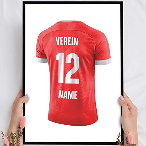 Elbeffekt Holzbild Düsseldorf - personalisierbar zum Hinstellen/Aufhängen optional beleuchtet, Fan Geschenk mit Spruch auf Holz - Wand-Bild Aufsteller Dekoration - persönliches Geschenk